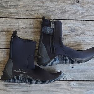 Oceanic Black Scuba Bootie Size XL 11-12